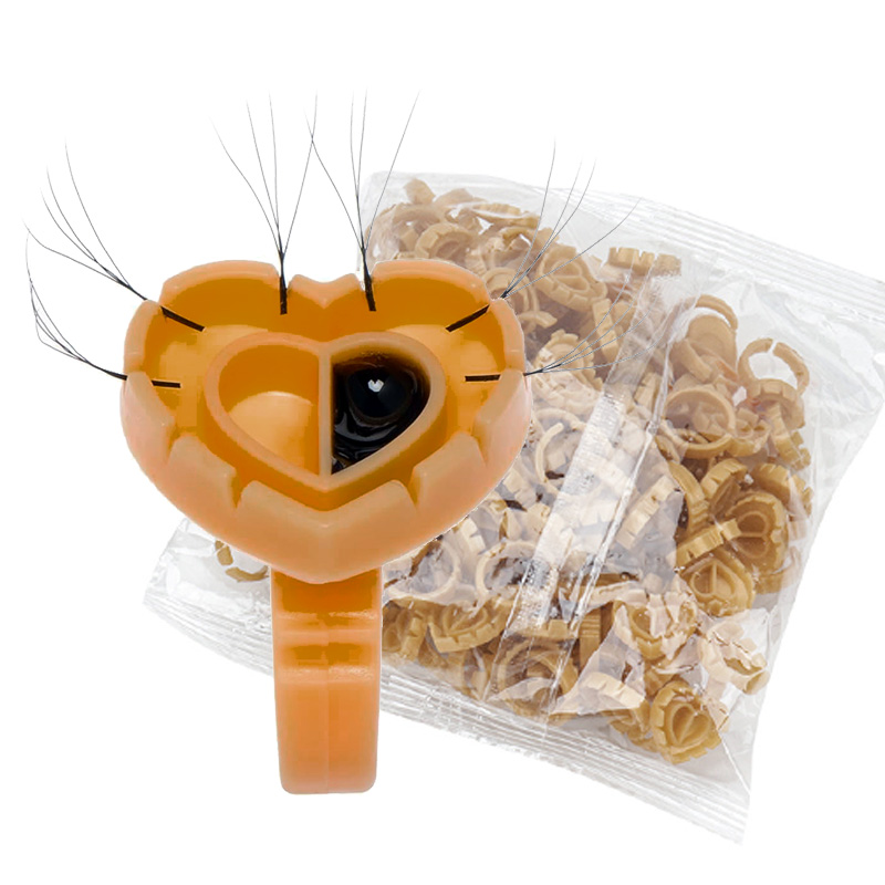 Eyelash Extension Guide - 500PCS Glue Rings for Lash Extension