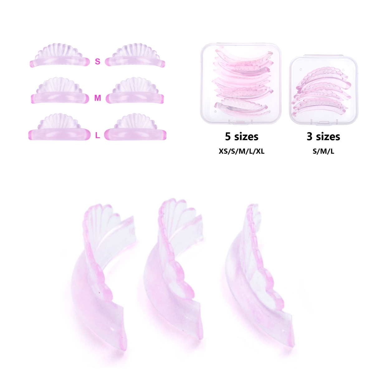 Eyelash Lift Or Extension - 3Pairs or 5Pairs Lash Lift Silicone