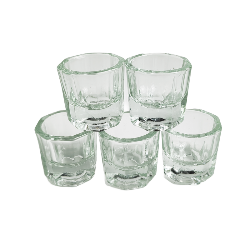 Eyelash Lift Or Extension - 5pcs Glass Dappen Dish For Nail