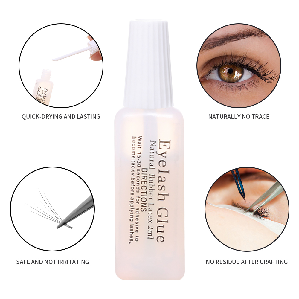1-20PCS Self Grafting Transpar - Eyelash Extension Eye Irritation review and price