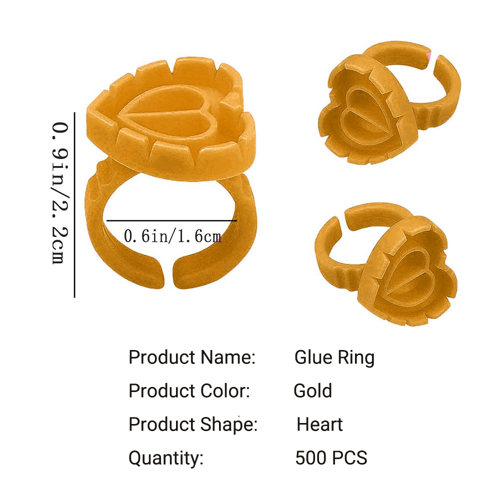 500PCS Glue Rings for Lash Ext - Eyelash Extension Guide review and price
