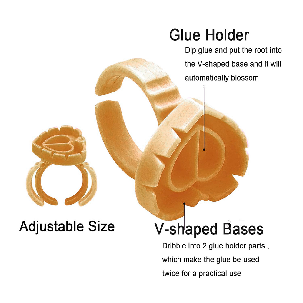 500PCS Glue Rings for Lash Ext - Eyelash Extension Guide review and price
