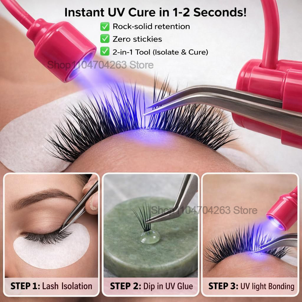 Mini UV Lash Light 180° Rotati - Eyelash Extension Led review and price