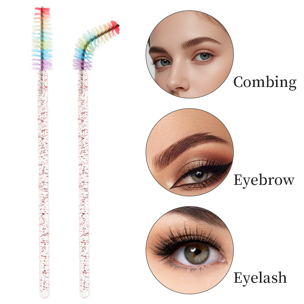 50PCS Rainbow Crystal Eyelash  - Eyelash Extension Guide review and price