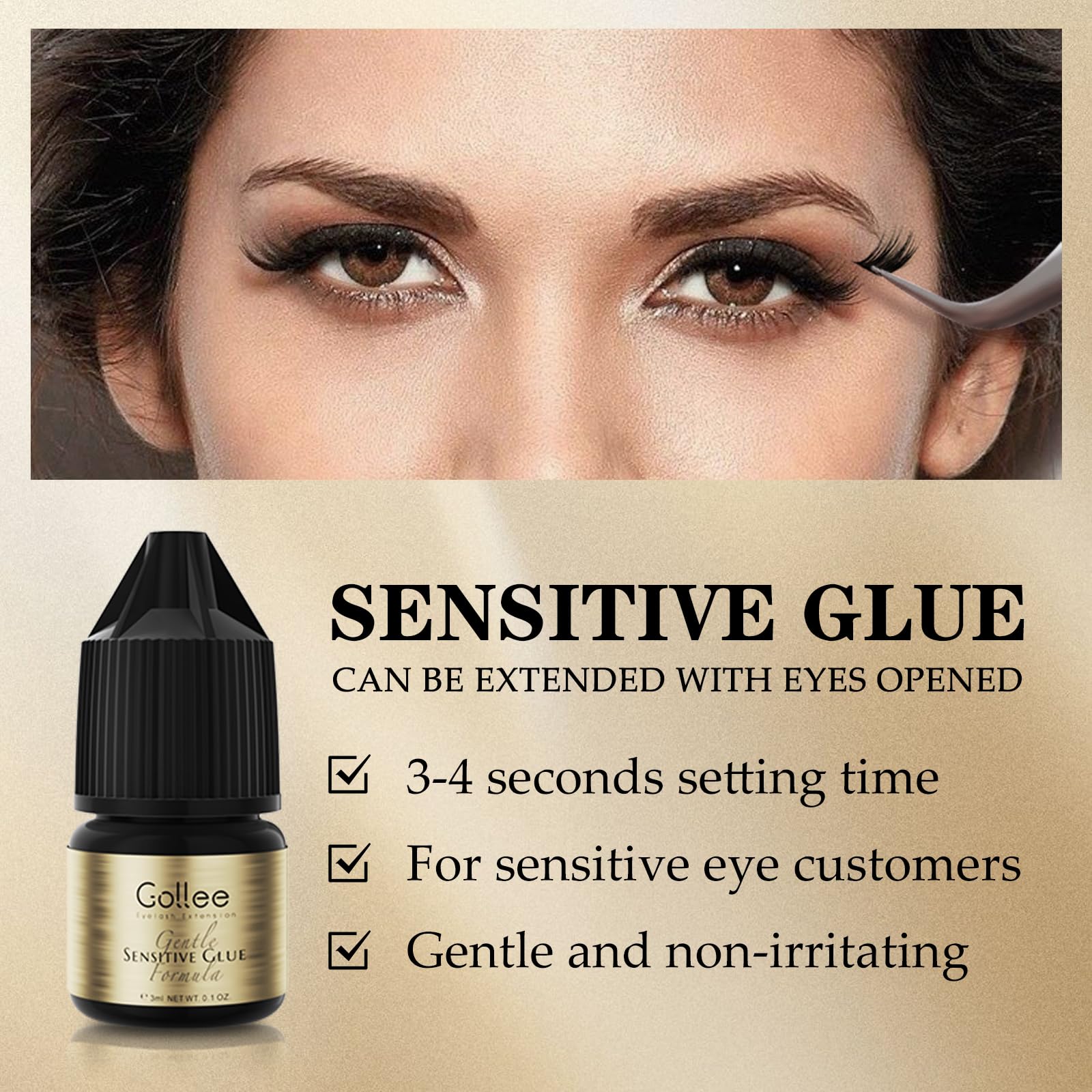 Gollee Eyelash Adhesive Cluste - Eyelash Extension Eye Irritation review and price