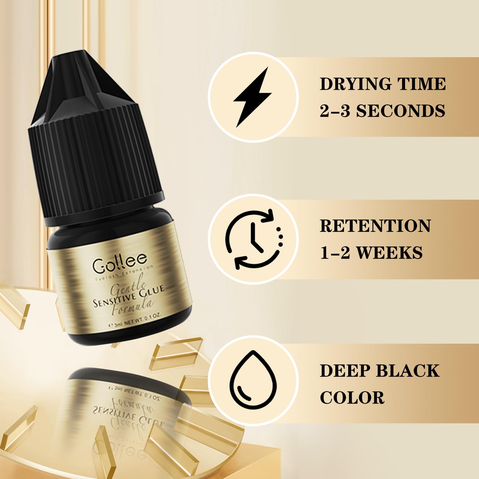Gollee Eyelash Adhesive Cluste - Eyelash Extension Eye Irritation review and price
