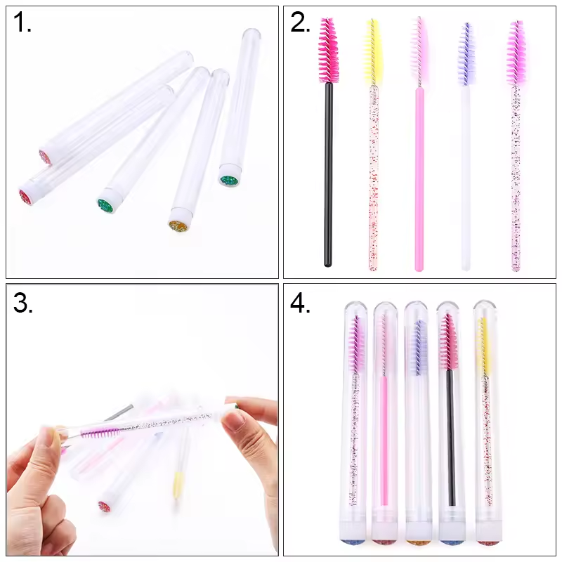 Eyelash Brush Tube With Eyebro - Eyelash Extension Guide review and price